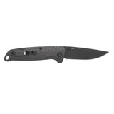 SOG - Adventurer LB, Folding Knife, 3 Drop Point Straight Edge, Glass Reinforced Nylon Handle, Blackout