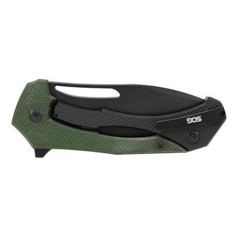 SOG - Bulwark FL, Folding Knife, 3" Drop Point Straight Edge, Micarta Handle Olive Drab Green