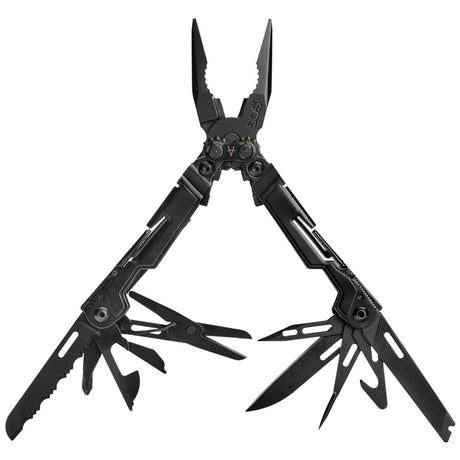 SOG - PowerPint, 18 Tool Multi-Tool, Stainless Steel, Black Oxide Finish, Black