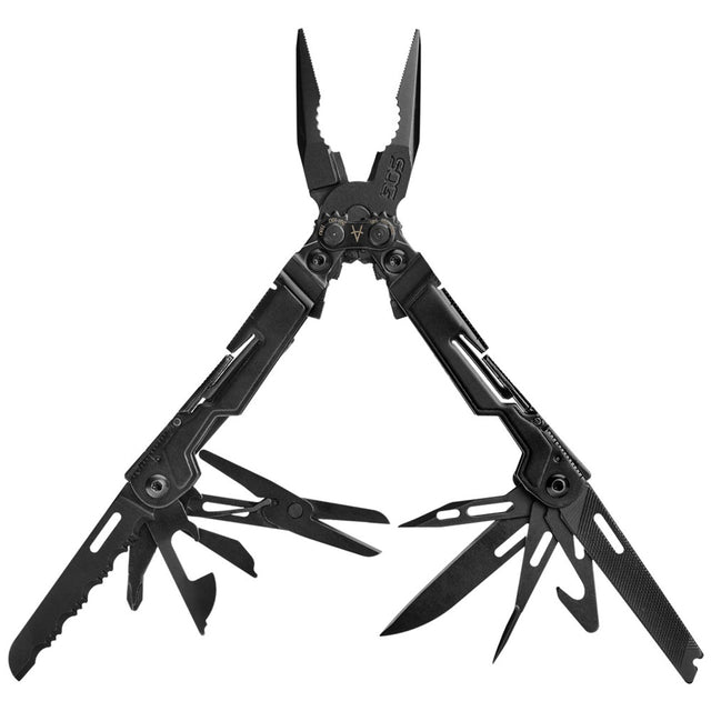 SOG - PowerPint, 18 Tool Multi-Tool, Stainless Steel, Black Oxide Finish, Black