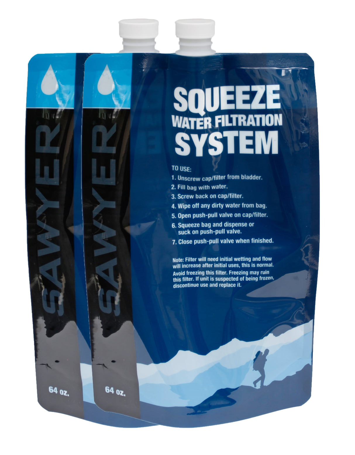 Sawyer - Squeezable Pouch - Set of 3 (16 oz &amp; 32 oz) / Set of 2 (64 oz)