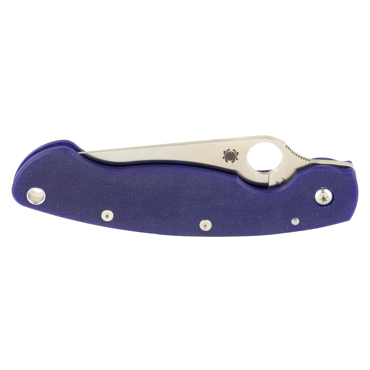 SPYDERCO MILITARY MODEL G-10 BLUE
