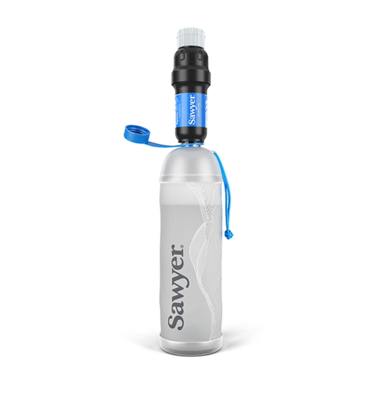 Sawyer - Micro Squeeze Water Filtration System with Cnoc Premium 1 Liter Pouch
