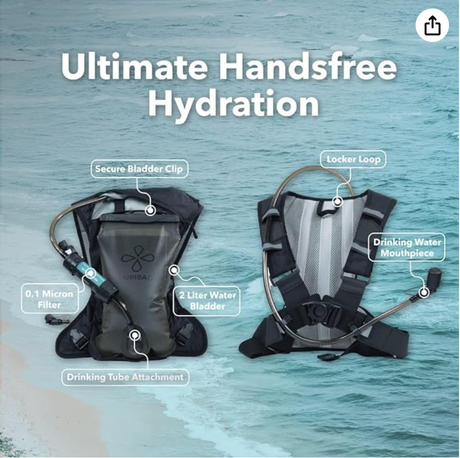 Puribag Water - Adventure Pack (Hydration Backpack + 2 Liter Hydration Bladder + Micro Pro Filter Kit)