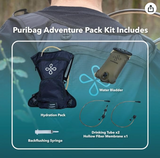 Puribag Water - Adventure Pack (Hydration Backpack + 2 Liter Hydration Bladder + Micro Pro Filter Kit)