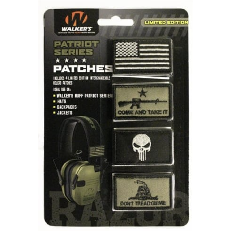 Walkers - PATRIOT PATCH KIT – 4 Assorted Patches (American Flag Version)