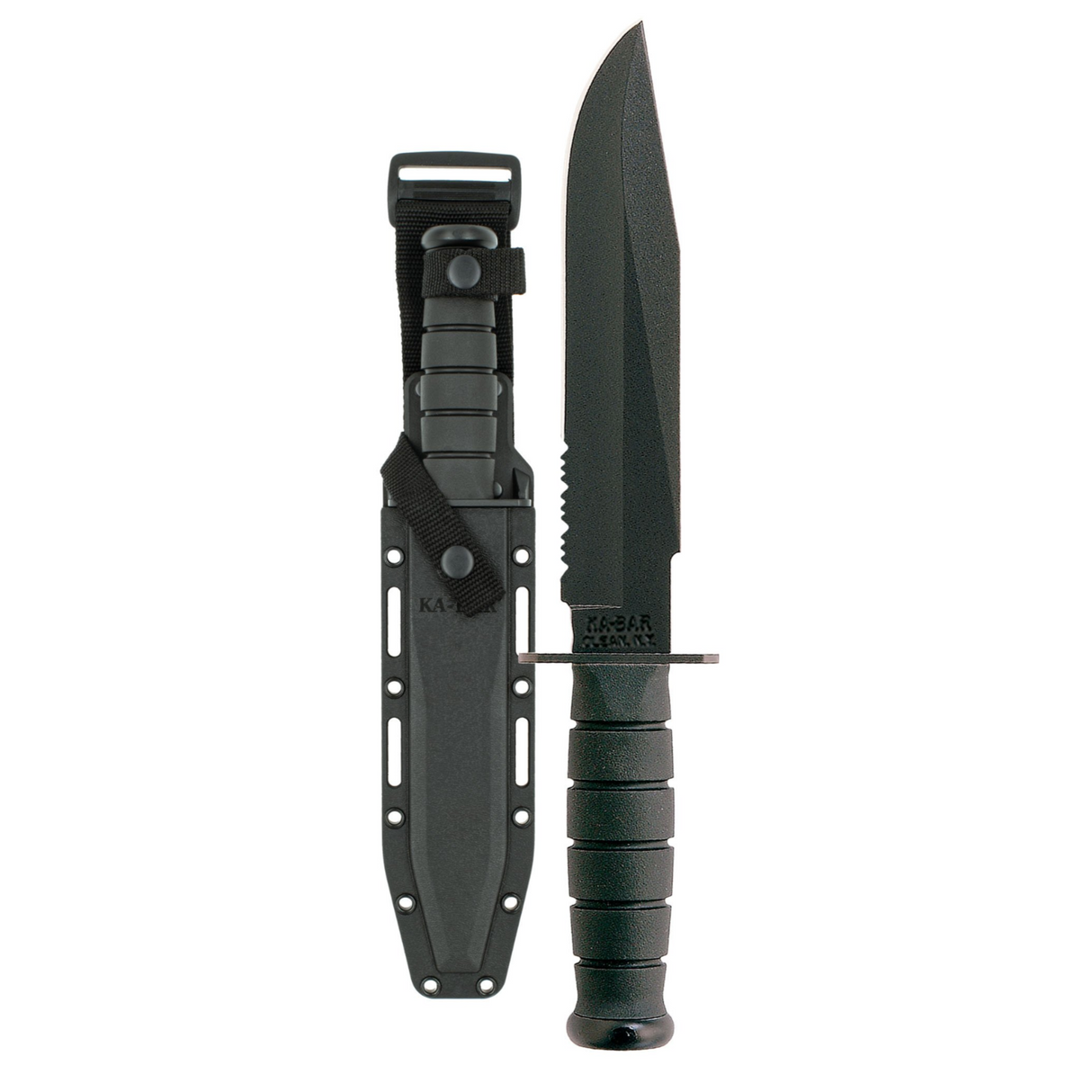 KA-BAR - Fighter 8" Fixed Blade with Sheath, Black