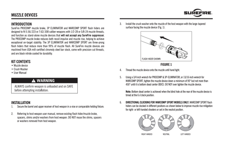 SureFire - PROCOMP Standalone Muzzle Brake for 5.56 & 7.62 Rifles