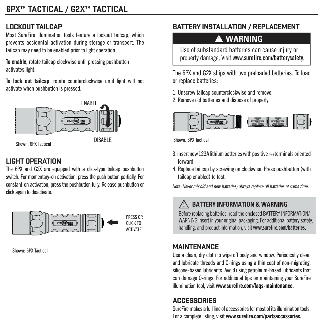 SureFire - G2X Tactical Single-Output LED Flashlight