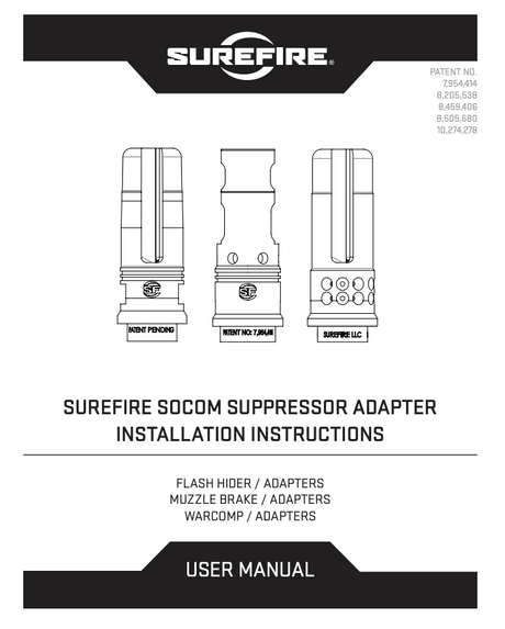 SureFire - WARCOMP Flash Hider + Suppressor Adapter