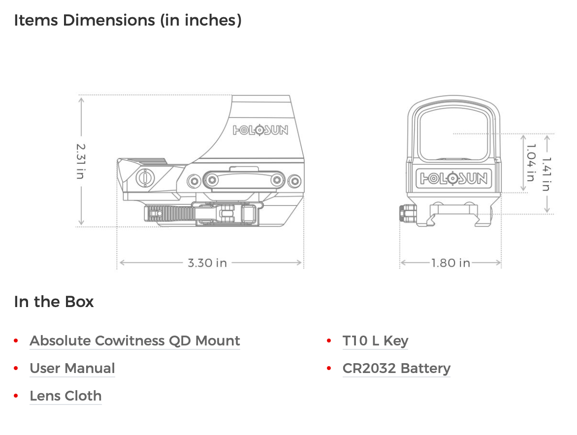 Holosun - HS510C + HM3X Combo: Ultimate Optic and Magnifier Package