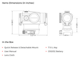 Holosun - 515GM Rugged 7075 Aluminum with Enhanced Co-Witness Mount and IPX8 Rating