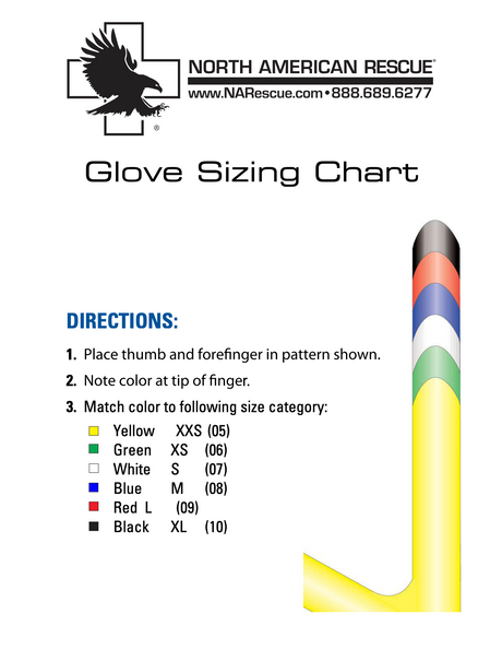 North American Rescue - Black Talon Gloves, 50 Pair, Medium Size