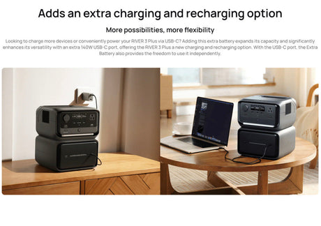 EcoFlow – RIVER 3 Plus Extra Battery (EB300 or EB600)