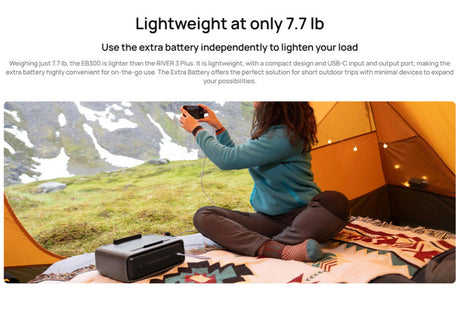EcoFlow – RIVER 3 Plus Extra Battery (EB300 or EB600)