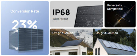 EcoFlow – 400W Rigid Solar Panel 2-Pack for Off-Grid Power