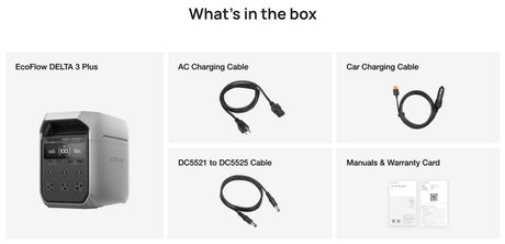 EcoFlow – DELTA 3 Plus Portable Power Station, 1024Wh, 1800W AC