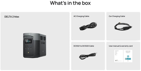 EcoFlow – DELTA 2 Max Portable Power Station (2048Wh, Expandable)