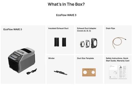 EcoFlow – WAVE 3 Portable Air Conditioner & Heater, 6100 BTU, Wireless