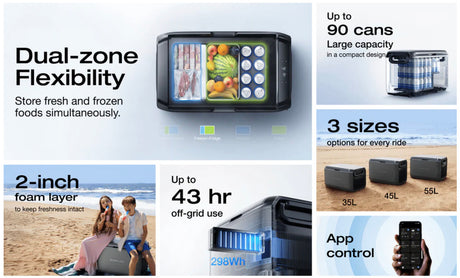 EcoFlow – GLACIER Classic Portable Fridge Freezer, 35L–55L