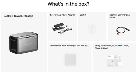 EcoFlow – GLACIER Classic Portable Fridge Freezer, 35L–55L
