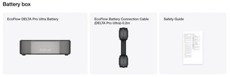 EcoFlow – DELTA Pro Ultra Battery, 6kWh, Stackable Expansion Module
