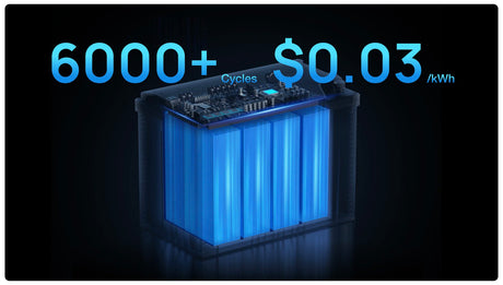 EcoFlow - 12V 100Ah LiFePO4 Deep Cycle Battery (1280Wh, IP65)