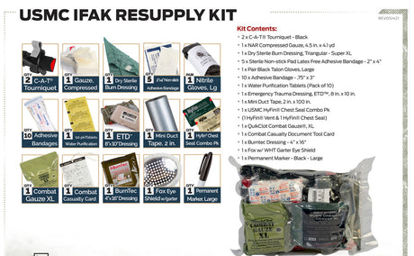 North American Rescue - USMC IFAK Resupply Kit