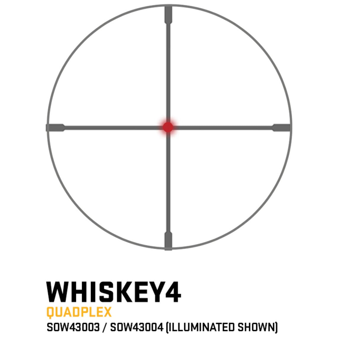 SIG SAUER - WHISKEY4 3-12x44 SFP Illuminated Zero Stop Scope
