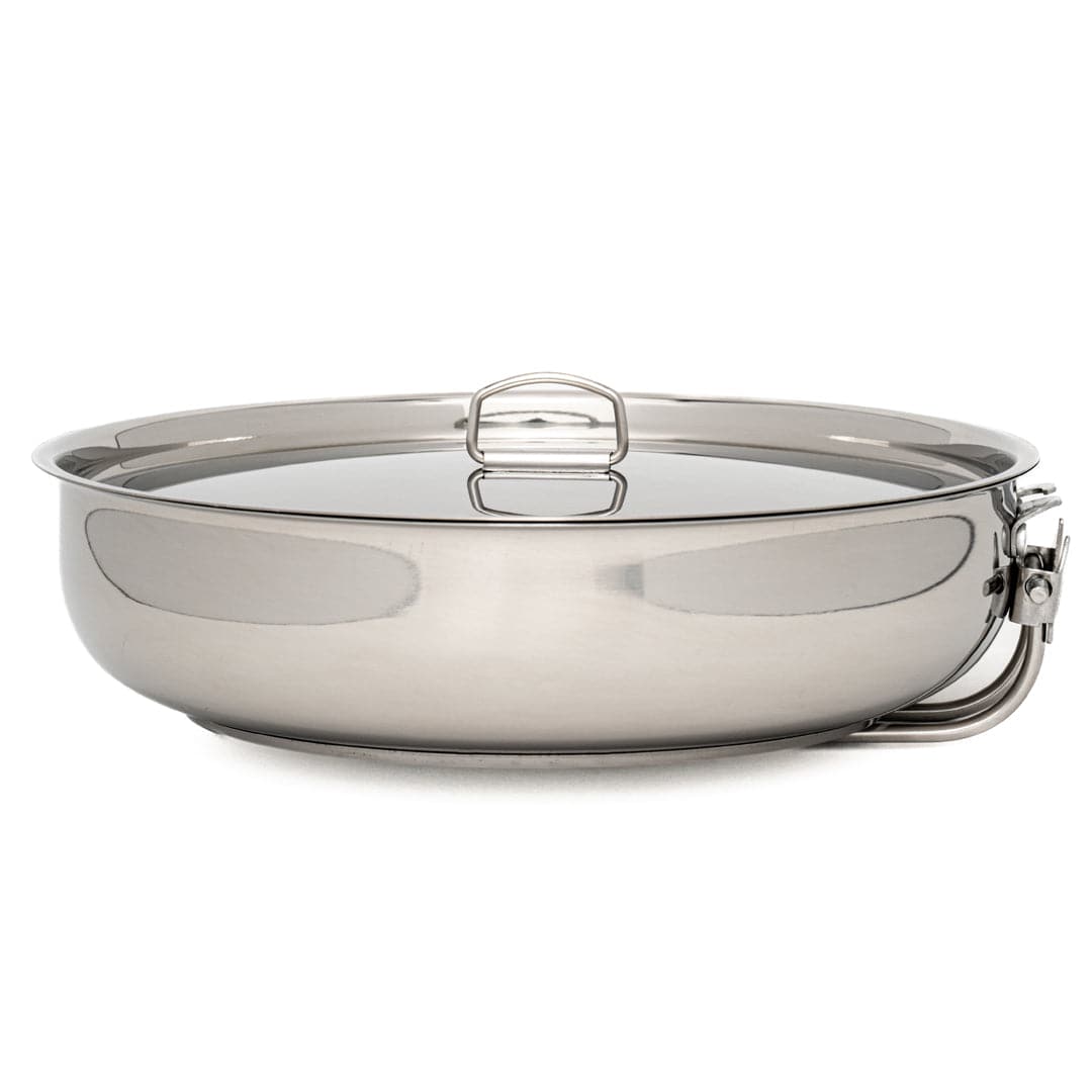 Pathfinder - 8" Folding Skillet and Lid, Stainless Steel