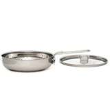 Pathfinder - 8" Folding Skillet and Lid, Stainless Steel