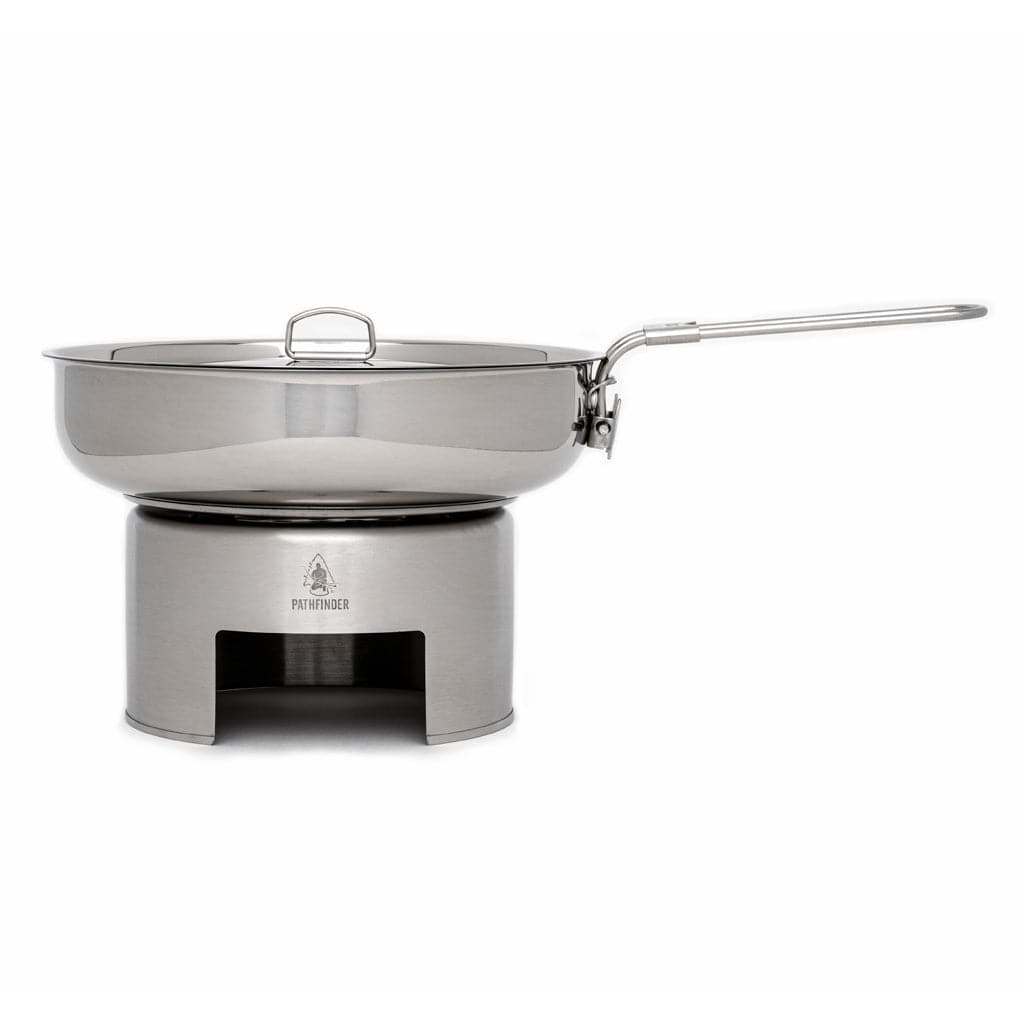 Pathfinder - 8" Folding Skillet and Lid, Stainless Steel