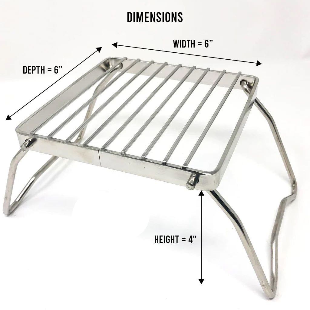 Pathfinder - Folding Grill, Stainless Steel