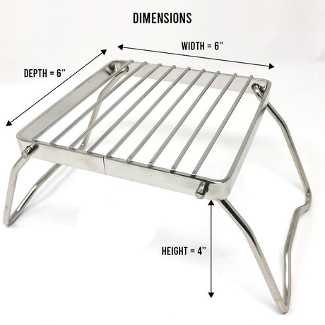 Pathfinder - Folding Grill, Stainless Steel