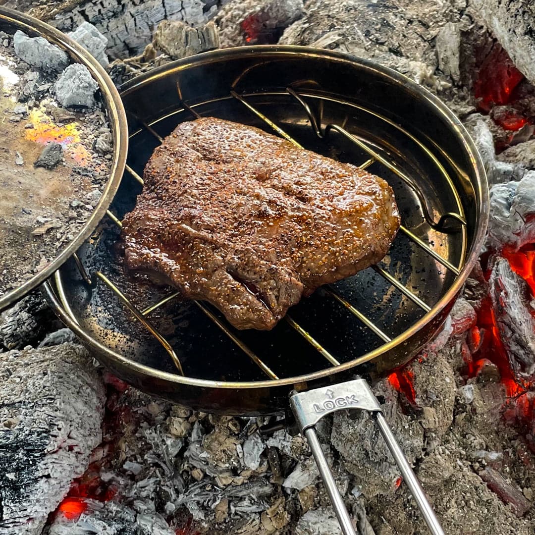 Pathfinder - 8" Folding Skillet and Lid, Stainless Steel