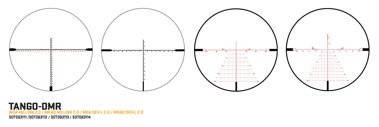 Sig Sauer – TANGO-DMR 3-18x44MM FFP Riflescope, MRAD/MOA, 34mm Tube