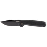 SOG - Terminus SJ, Folding Knife, 2.9" Clip Point Straight Point, G10 Handle, Titanium Nitride Finish, Blackout