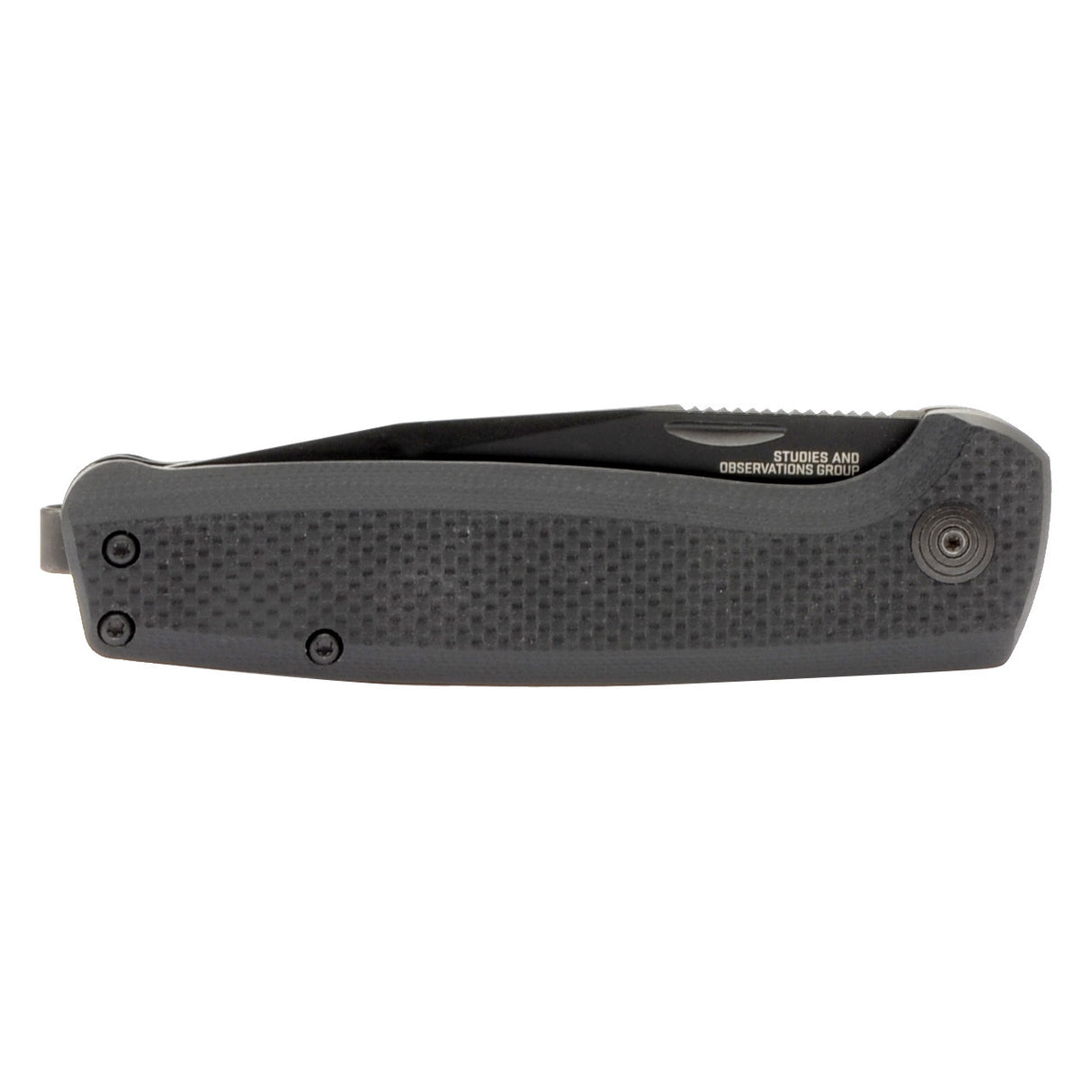 SOG - Terminus SJ, Folding Knife, 2.9" Clip Point Straight Point, G10 Handle, Titanium Nitride Finish, Blackout