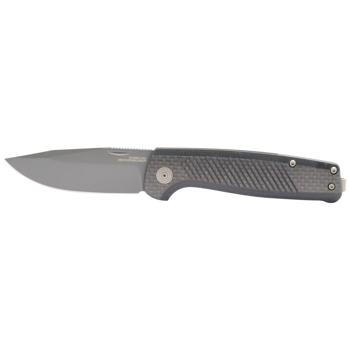 SOG - Terminus SJ, Folding Knife, 2.9" Clip Point Straight Edge, Carbon + Graphite