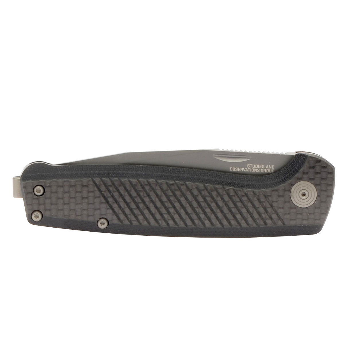 SOG - Terminus SJ, Folding Knife, 2.9" Clip Point Straight Edge, Carbon + Graphite