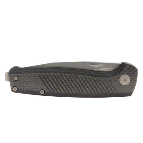 SOG - Terminus SJ, Folding Knife, 2.9" Clip Point Straight Edge, Carbon + Graphite