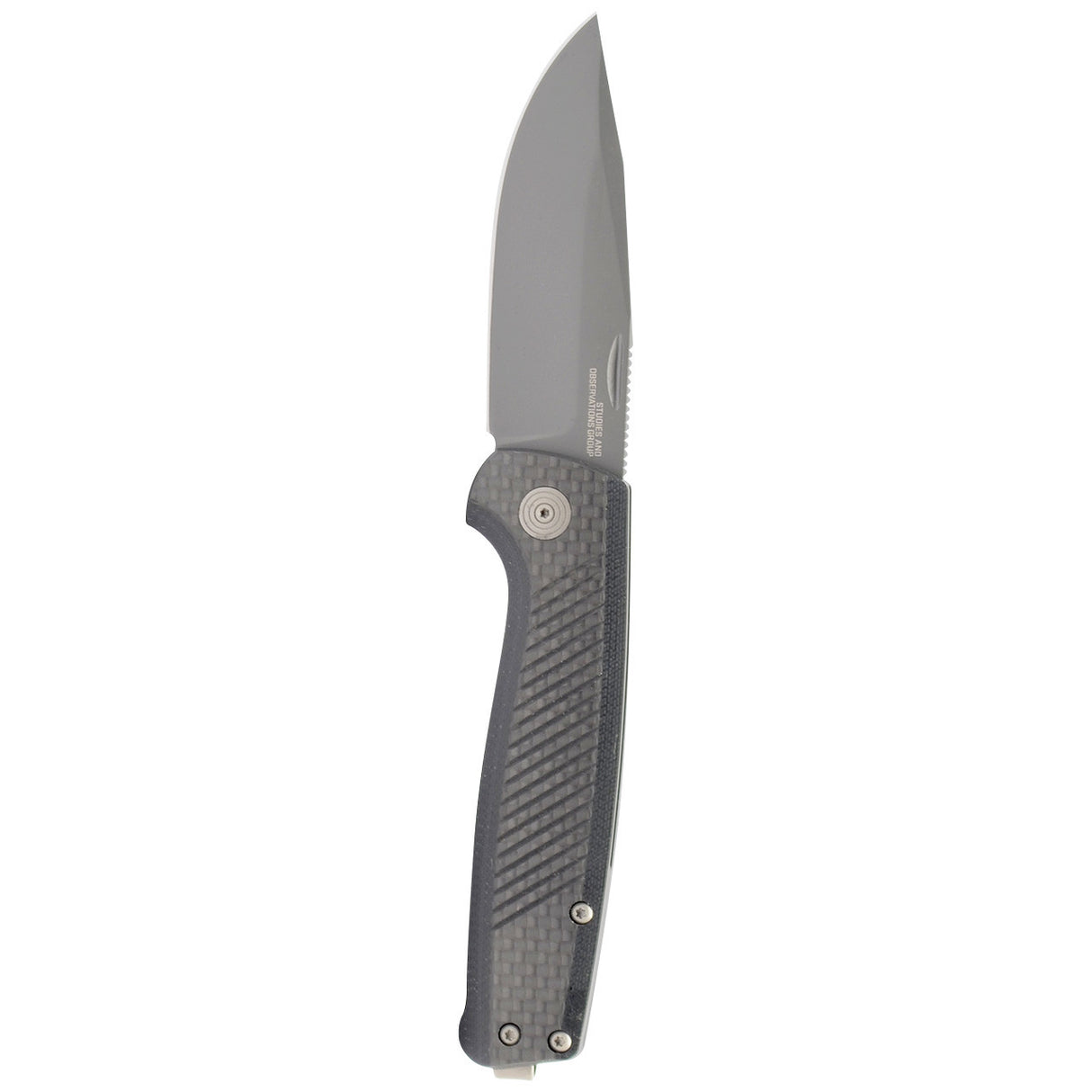 SOG - Terminus SJ, Folding Knife, 2.9" Clip Point Straight Edge, Carbon + Graphite