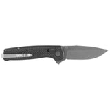 SOG - Terminus XR LTE, Folding Knife, 2.95" Straight Clip Point, Black G10 and Carbon Fiber Frame