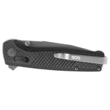 SOG - Terminus XR LTE, Folding Knife, 2.95" Straight Clip Point, Black G10 and Carbon Fiber Frame