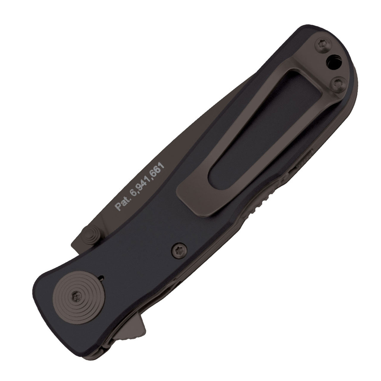 SOG - Twitch II, Folding Knife, 2.65" Drop Point Straight Edge, Black Titanium Nitride Finish, Black