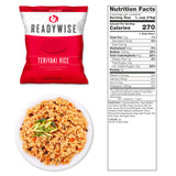 ReadyWise - 60 Serving Entrée Only Grab and Go Food Kit