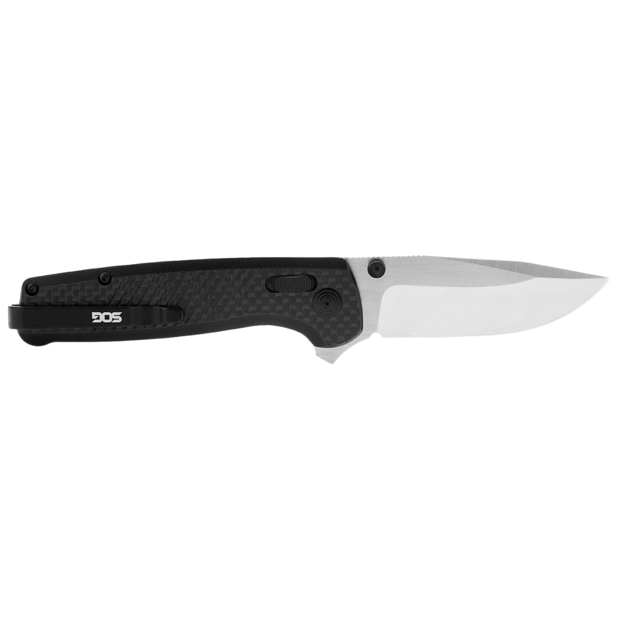 SOG - Terminus XR, Folding Knife, 2.95" Straight Clip Point, Black G10 and Carbon Fiber Handle, CPM S35VN Steel, Satin Finish, Silver