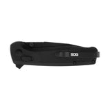 SOG - Terminus XR, 2.95" Folding Knife, Clip Point Straight Edge, G10 Handle, D2 Steel, Black