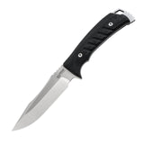 SOG - Pillar, Fixed Blade Knife, 5" Clip Point Straight Edge, Stonewashed Finish, Silver, Includes Kydex Sheath