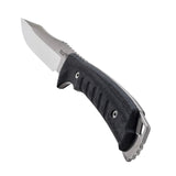 SOG - Pillar, Fixed Blade Knife, 5" Clip Point Straight Edge, Stonewashed Finish, Silver, Includes Kydex Sheath